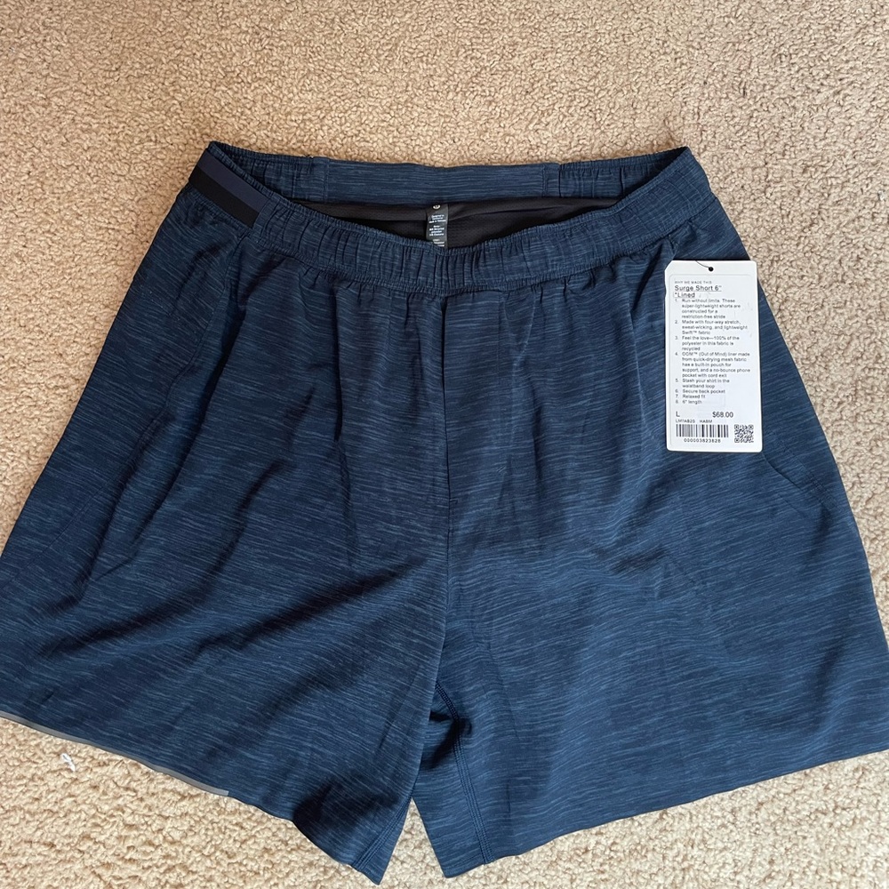 Lululemon Navy Blue Shorts